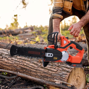 BLACK+DECKER, Elettrosega A Batteria Litio, Fino A 20 Cm Di Taglio, 18 V, 2.0 Ah, Nero Arancione. GKC1820L20-QW