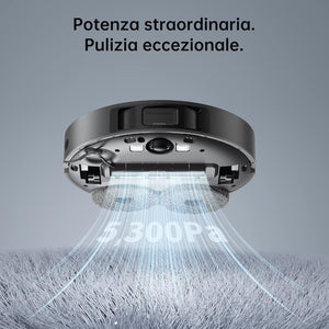Dreame L10s Pro Robot 2in1 Aspirapolvere e Lavapavimenti, Moci Rotanti, Rilevamento ostacoli 3D, Mappatura Multipiano, Aspirazione Potente 5300Pa Pavimenti Duri Tappeti, Peli Animali, WiFi/APP/Alexa
