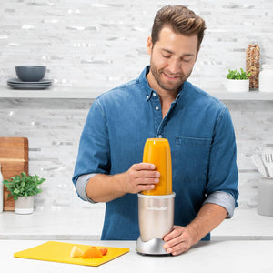 nutribullet Pro 900, frullatore elettrico, tritatutto, frullatore per frullati, frullatore multifunzione, 900 Watt di potenza, NB904CP