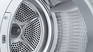 Bosch WQG24108IT Serie 6, Asciugatrice a pompa di calore, capacità 9 kg, EasyClean: i filtri per la lanugine, Cestello Lana, Mezzo carico, Programma Rapido