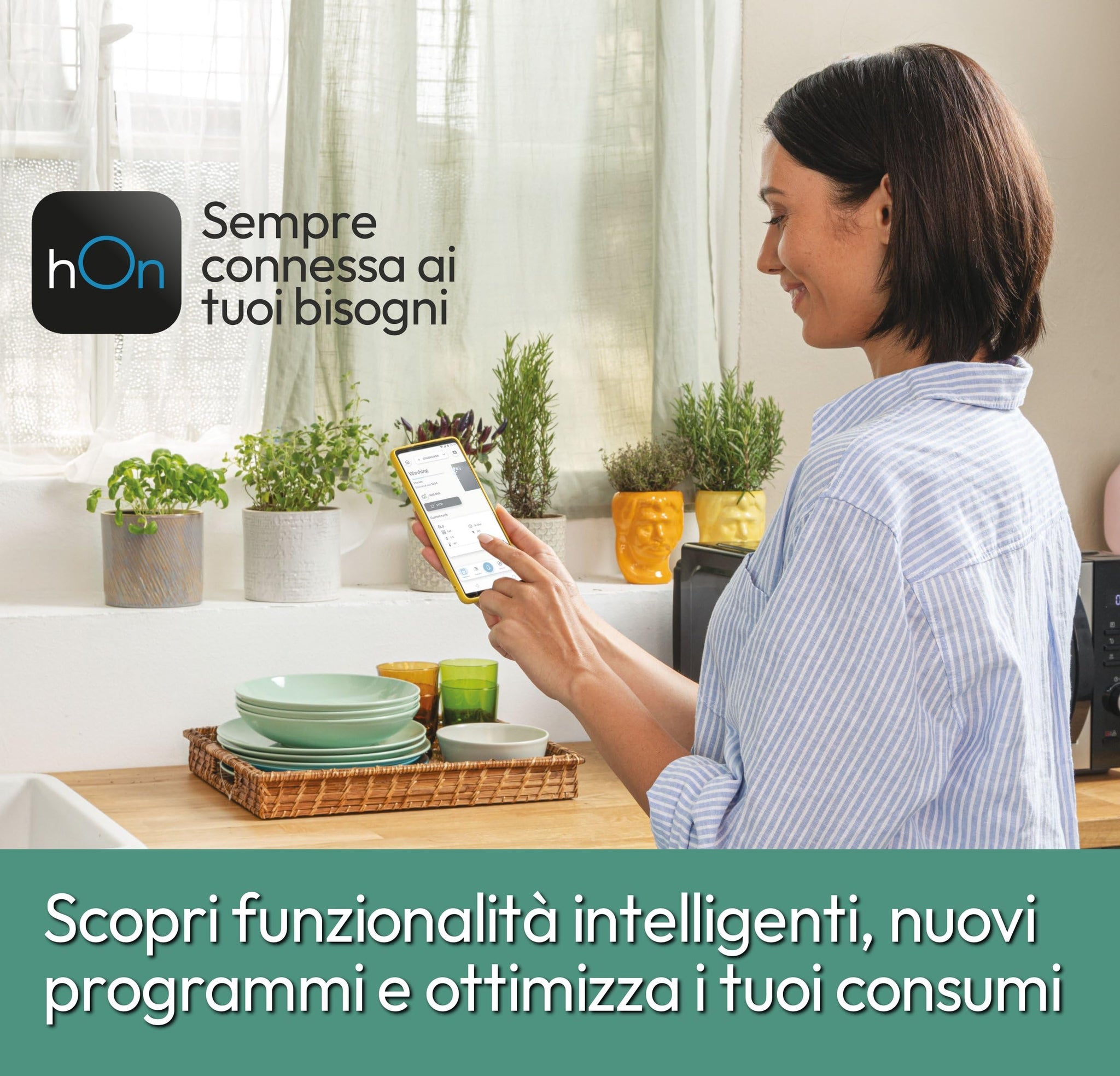 Candy RapidÓ Lavatrice 9 Kg, Libera Installazione, Carica Frontale, Classe A, 1200 Giri, 9 Programmi Rapidi, Funzione Vapore, Wi-Fi + BLE e App hOn, 60 x 53 x 85 cm, Bianca - RO 1294DWMT/1-S