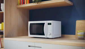 Candy Idea Forno a Microonde 20 Litri, 700W, 13 Programmi di Cottura, Funzioni Defrost e Start Express, Child Lock, App hOn, Libera Installazione, 45,2 x 33,5 x 26,2 cm, Bianco - CMWA20SDLW