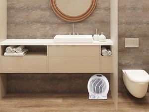 BEPER P203TER201 Termoventilatore da Bagno con Termostato Regolabile - Scaldino Elettrico Bagno Basso Consumo, 2000W