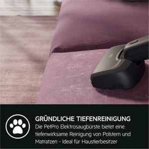 AEG QX6-1-45AN Cordless Vacuum Cleaner, Bagless, Quiet, Handheld Vacuum Cleaner Battery, 45 Minutes Running Time, Lightweight, Hard Floor, 2-in-1, Pet Hair, Dog, Cat, Carpet, Car, Grey