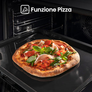 Hisense BI64211PX, Forno Multifunzione Termoventilato, Cavità XXL 77L , Auto Pulizia Pirolitica, 13 funzioni di cottura, Funzione pizza 300°C, Cottura AirFry, Cottura Multifase, Display Led