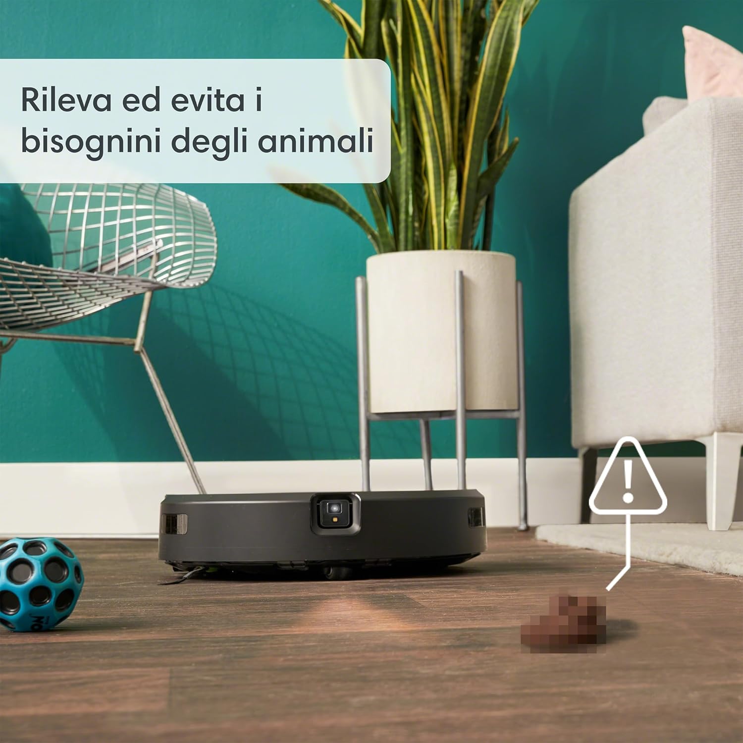 iRobot Roomba Combo j7, Robot Aspirapolvere Lavapavimenti, Mappatura Intelligente, Wi-Fi, Rilevamento Ostacoli, 2 Spazzole in Gomma Multi-Superficie, Programmabile con App e Assistente Vocale