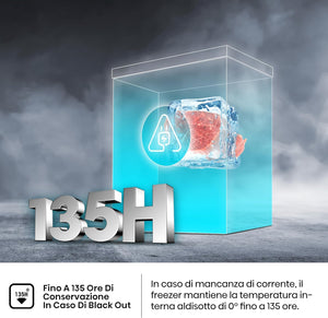 Hisense MCF141E Congelatore a pozzo, illuminazione Led, super silenzioso 40 db, 142L, classe E