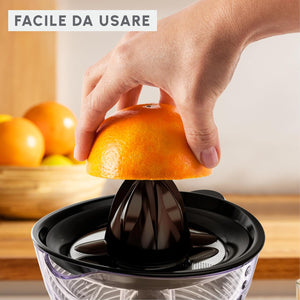 Moulinex Vitapress Spremiagrumi, Ampia Capacità da 1 L, Due Filtri, Estrazione Ottimale del Succo, Facile da Usare, Copertura Protettiva, Cavo Lungo, PC3028