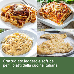 Imetec Grattugissima, Grattugia Elettrica per Formaggio, Pane e Frutta Secca, Contenitore Estraibile, Coperchio Salvafreschezza, 150 W, Rullo in Acciaio, Accessori Lavabili in Lavastoviglie