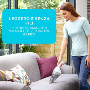 BLACK+DECKER dustbuster 3.6V Aspirapolvere Portatile Senza Fili, NVC115JL-QW