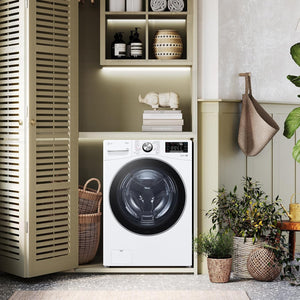 LG AI DD F0P3020TSWC Lavatrice 20kg, a Carica Frontale, Capacità XL Serie P3, Classe B, 1000 Giri, TurboWash 360, Vapore, Wi-Fi, Motore Inverter Direct Drive, Libera installazione, Bianco