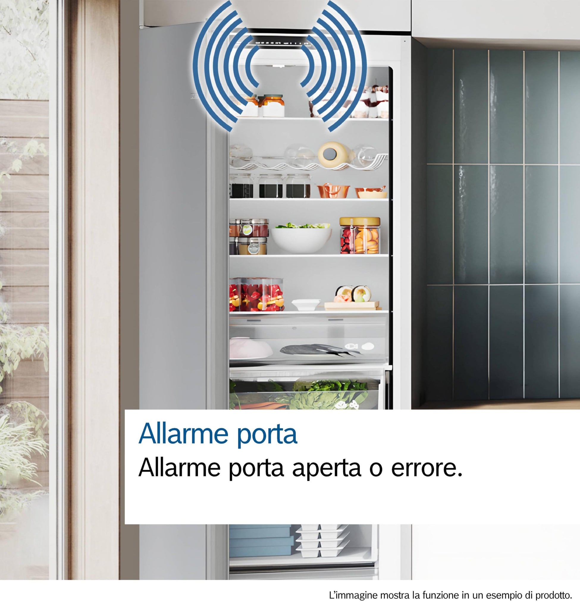 Bosch KIL82NSE0 Serie 2, Frigorifero monoporta da incasso con congelatore, Cassetto Multi Box XXL, Luce LED, Tecnologia Inverter Intelligente, 177.5 x 56 cm, cerniera a traino