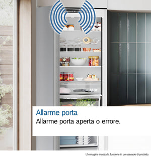 Bosch KIL82NSE0 Serie 2, Frigorifero monoporta da incasso con congelatore, Cassetto Multi Box XXL, Luce LED, Tecnologia Inverter Intelligente, 177.5 x 56 cm, cerniera a traino