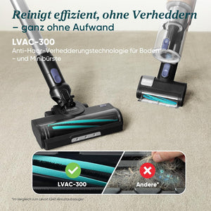 Levoit LVAC-300 PET Battery Vacuum Cleaner, ABS, Metal Tube, Aluminium Alloy, Black, 240 W, 0.75 Litres, 80 Decibels