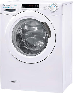Candy Smart CS4 1272DE/1-S Lavatrice, 7 Kg, 1200 Giri, Connettività NFC, Cicli Rapidi, Rilevatore Kg, Partenza Ritardata, Classe D, 60x45x85 cm, Bianco