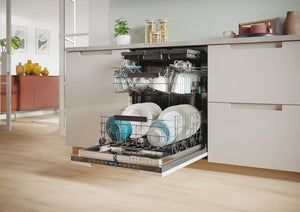 Candy Rapido' Lavastoviglie da Incasso 60 cm, 15 Coperti, 8 Programmi, Wi-Fi + BLE, App hOn, Smart Door, Partenza Ritardata 24h, Motore Inverter, Classe C, 59,7 x 55,5 x 81,8 cm, Bianca - CI 5C6F1A