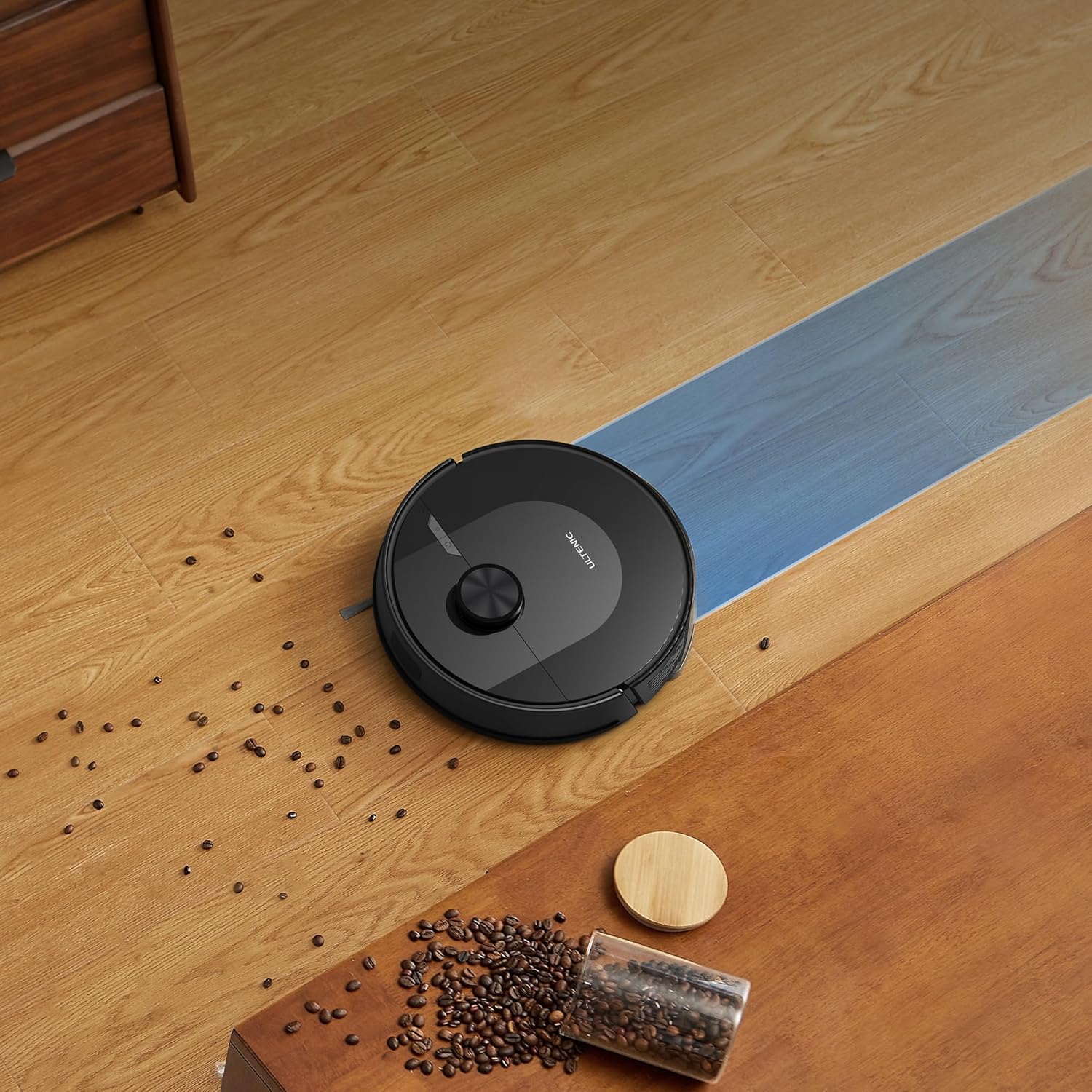Ultenic Robot Aspirapolvere Lavapavimenti, 120Min, Matrix Clean, Controllo APP/Alexa/Siri/IFTTT - Ottimo per Peli di Animali, D10