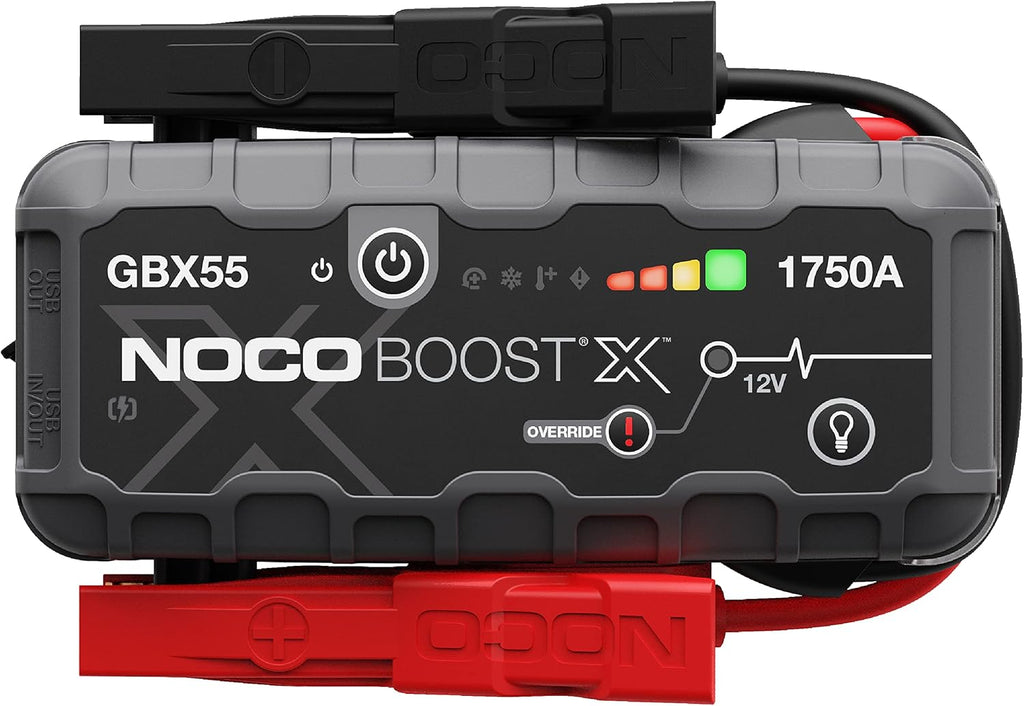 NOCO Boost X GBX55: Avviatore di Emergenza al Litio UltraSafe da 1750A 12V per Veicoli con Motori a Benzina fino a 7,5 Litri e Diesel fino a 5,0 Litri