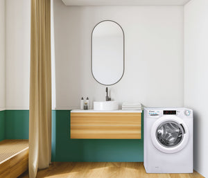 Candy Smart Inverter Lavatrice 10 kg, Libera Installazione, Carica Frontale, Classe A, 1400 Giri, 16 Programmi, Cicli Rapidi, Partenza Ritardata, 60 x 58 x 85 cm, Bianca - CS 1410TXME/1-S