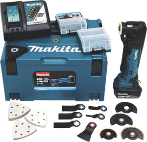 Makita - Utensile multifunzione a batteria DTM51RM1J3, 18 V/4 Ah, in MAKPAC, DTM51RT1J3 340 wattsW, 18 voltsV