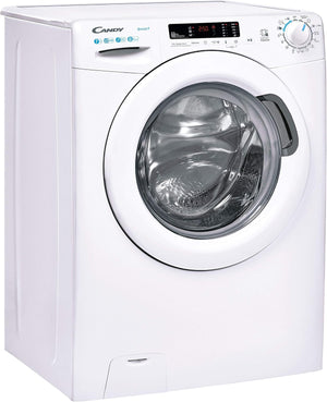 Candy Smart CS4 1272DE/1-S Lavatrice, 7 Kg, 1200 Giri, Connettività NFC, Cicli Rapidi, Rilevatore Kg, Partenza Ritardata, Classe D, 60x45x85 cm, Bianco