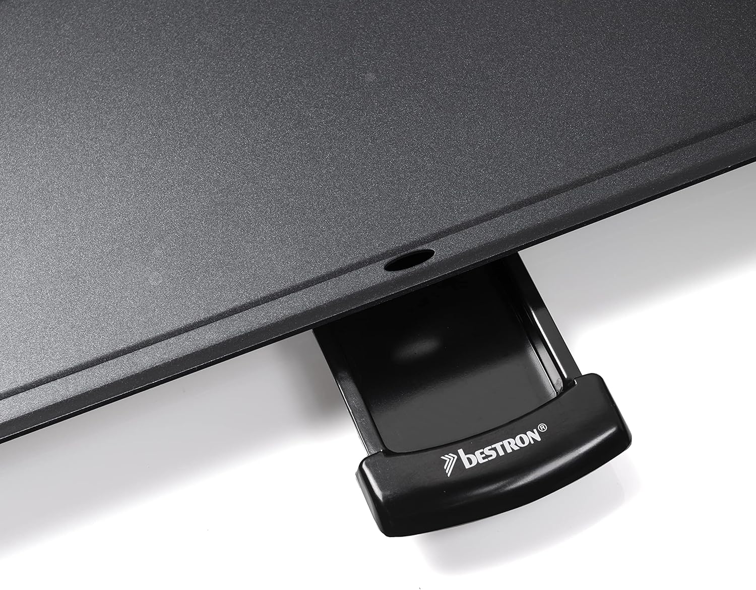 Bestron Piastra elettrica per grigliare, XXXL Plancha piastra con rivestimento antiaderente, divertimento alla griglia per un massimo di 10 persone, superficie di cottura extra-lunga, colore: nero