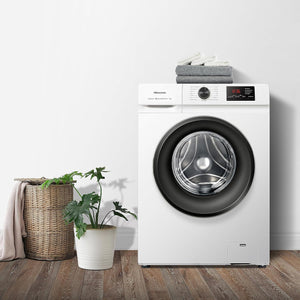 Hisense WFVB7012EM - Lavatrice a Carica Frontale 7 Kg, 1200 rpm, 15 Programmi, Vapore, Display LED, Programma Rrapido, Partenza Ritardata, Child Lock