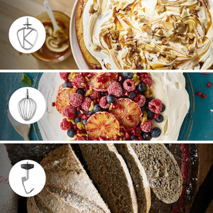 Kenwood Chef XL Impastatrice Planetaria KVL4100W, 3 Ganci e Fruste per Impastare, Montare e Miscelare, Ciotola da 6.7 L, Lavabile in Lavastoviglie, Motore da 1200W, Bianco