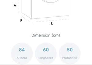 Beko bte7726Xa-It Lavasciuga Slim A Vapore Steamcure, 7/4 Kg, 1400 Giri/Min, 15 Programmi, ‎50 x 60 x 84 cm, 64 Kg [Classe di efficienza energetica D]