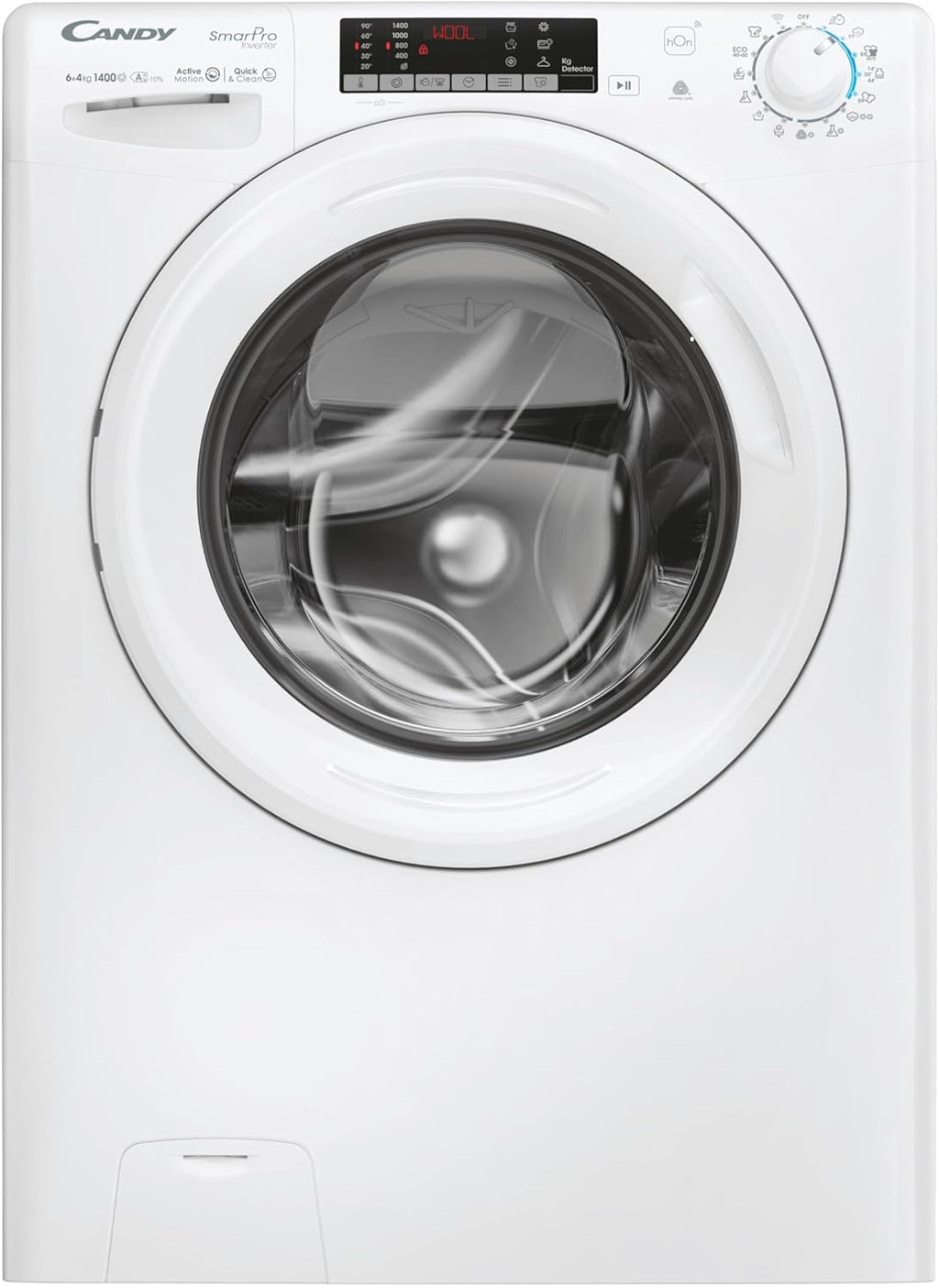 Candy Smart Pro Inverter Lavasciuga Slim 6+4 Kg, Libera Installazione, 1400 Giri, Classe A-20%, Programmi Rapidi, Connessa, App hOn, AxLxP 85x60x45