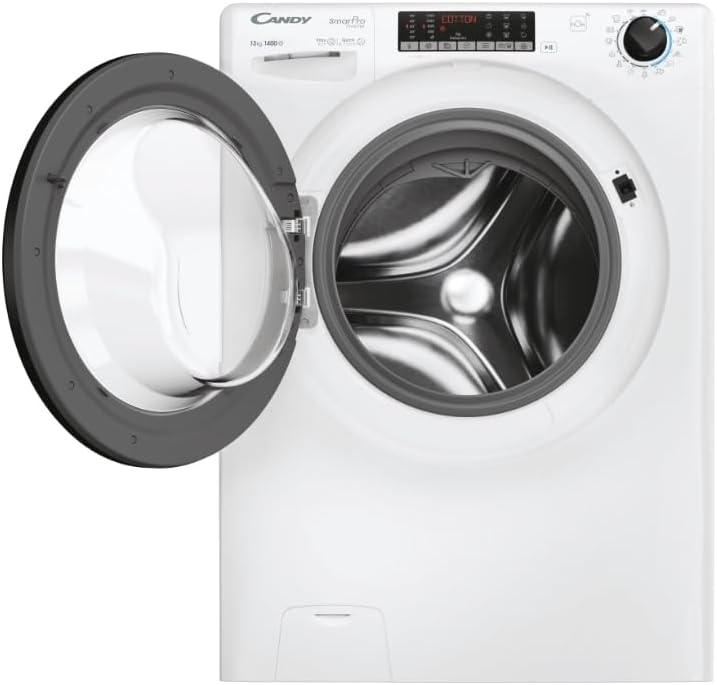 Candy CSO4136TWMB5-S - Lavatrice da 13 kg, Caricamento Frontale, 1400 giri, Classe energetica A [Classe di efficienza energetica A]