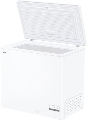 Haier Congelatore a Pozzetto, 196 Litri, Funzione Fast Freeze, Trattamento Antibatterico, Temperatura Regolabile, Luce LED, Classe E/A++/ 91,5 x 55,5 x 84,5 cm, Bianco - HCE200D