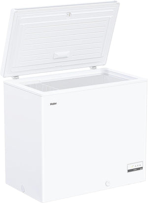Haier Congelatore a Pozzetto, 196 Litri, Funzione Fast Freeze, Trattamento Antibatterico, Temperatura Regolabile, Luce LED, Classe E/A++/ 91,5 x 55,5 x 84,5 cm, Bianco - HCE200D