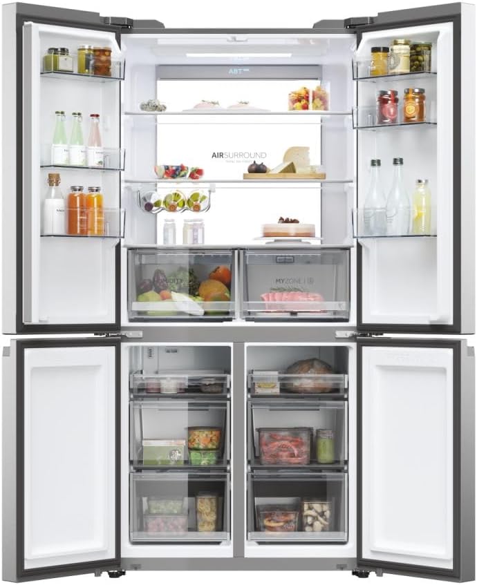Haier CUBE 90 SERIE 7 HCR79F19ENMM Frigorifero Frigorifero/Total No Frost/HumidityZone Air Surround/ABT Pro/MyZone Pro/Inverter Compressore/acciaio